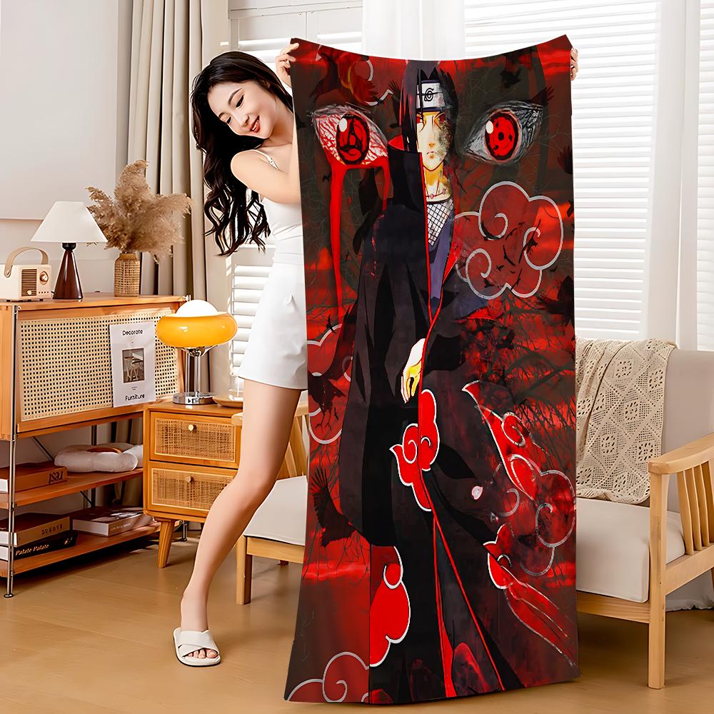 Anime N-Narutos Microfiber Printed Beach Towel Mountain Climbing Yoga Beach Swimming Running Absorbent Soft Towel