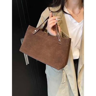 Outono Inverno Luz Luxo Bolsa de Ombro Axila Mulheres Vintage Commuter Crossbody Bolsas Novas Grande Capacidade Senhora Bolsas