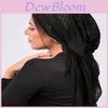 Polyester Womens Arc Hat With Double Tail Headscarf For Casual Travel