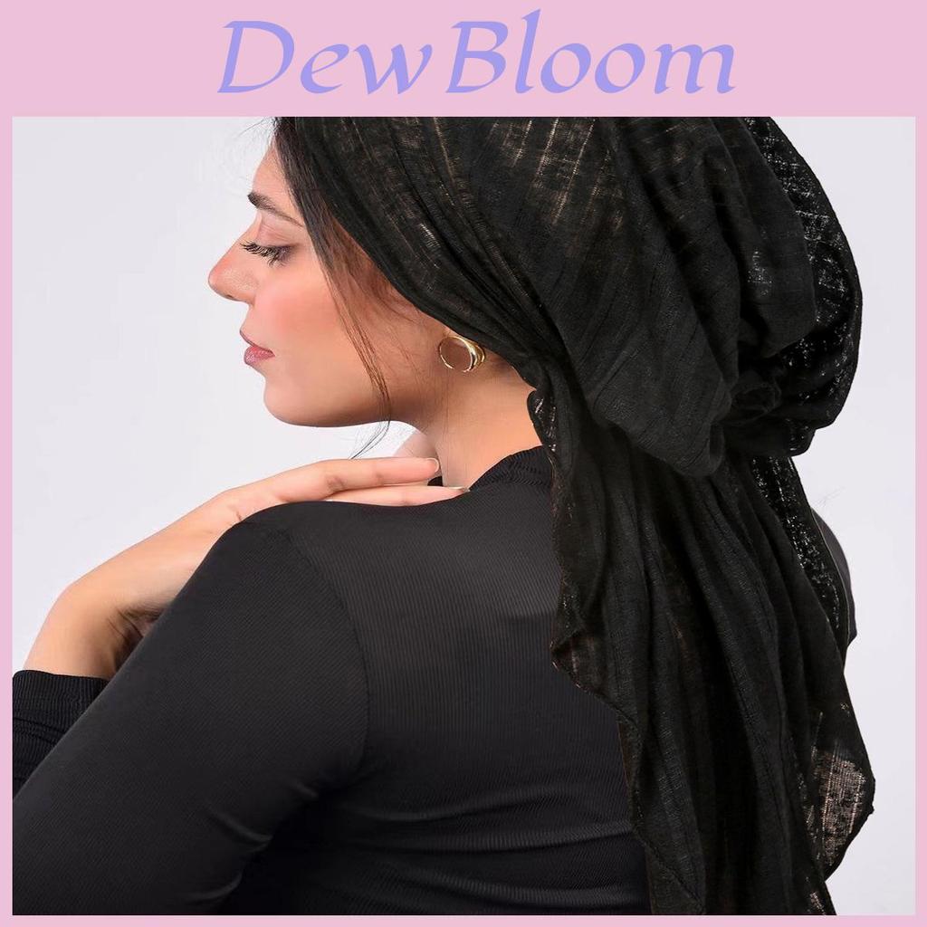 Polyester Womens Arc Hat With Double Tail Headscarf For Casual Travel