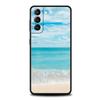 Sea blue Sky beach Phone Case For Samsung Galaxy S23 Ultra S22 S21 S20 FE 5G S10 S10E S9 S8 Plus Note 20 Silicone Cover Bumper