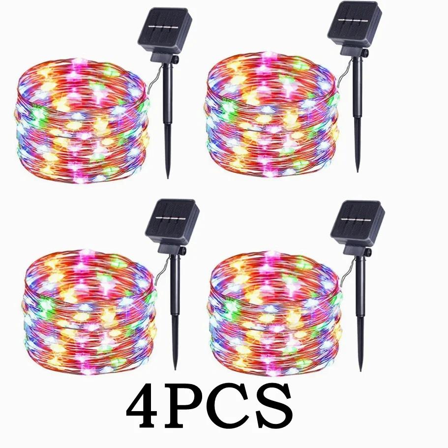 Outdoor Waterproof Fairy Garland Lights Solar String Lights LED String Lights 8 Modes Christmas Party Garden Patio Wedding Decor