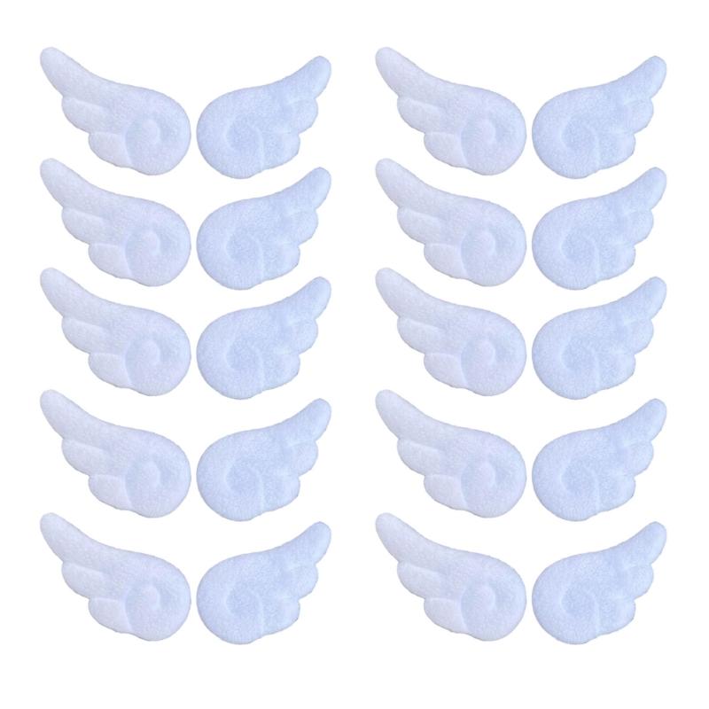 Farbic Angel Wing Brooch Soft Farbic Pin With Safety Closures for Clothing Bags Hat Decoration Accessories
