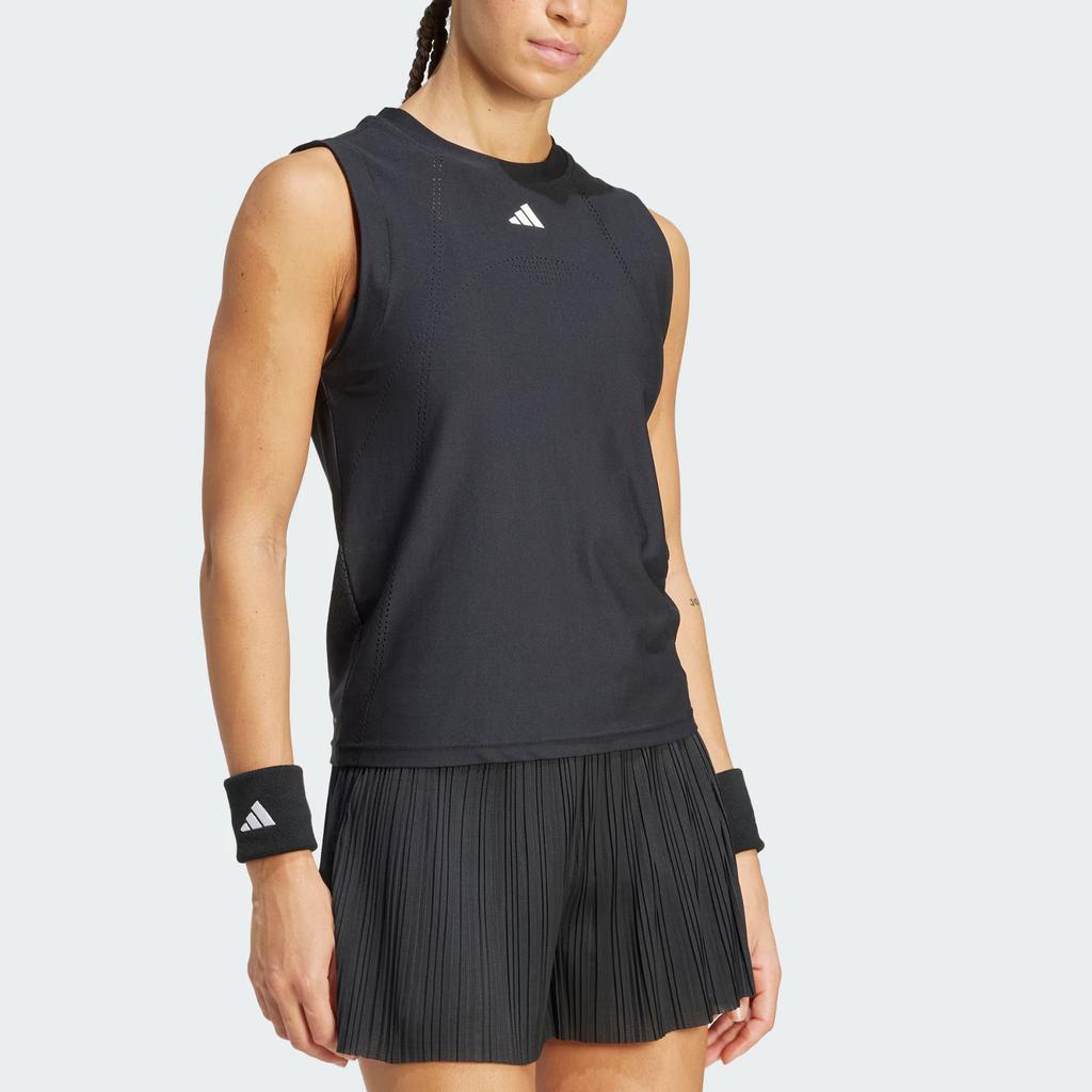 Adidas Womens Tennis Series Logo Casual Quick-Dry Sleeveless Top Women tops Black JN6902