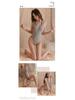 Mu Xiaochu Zipper Open Cup Bodycon Push-Up Bunny Bodysuit Lingerie