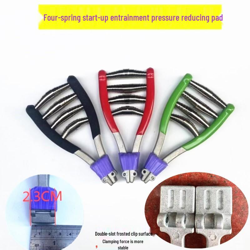 Badminton & Tennis Racket Stringing Machine Clamp Pliers with Four-Spring Pressure Pad Tool