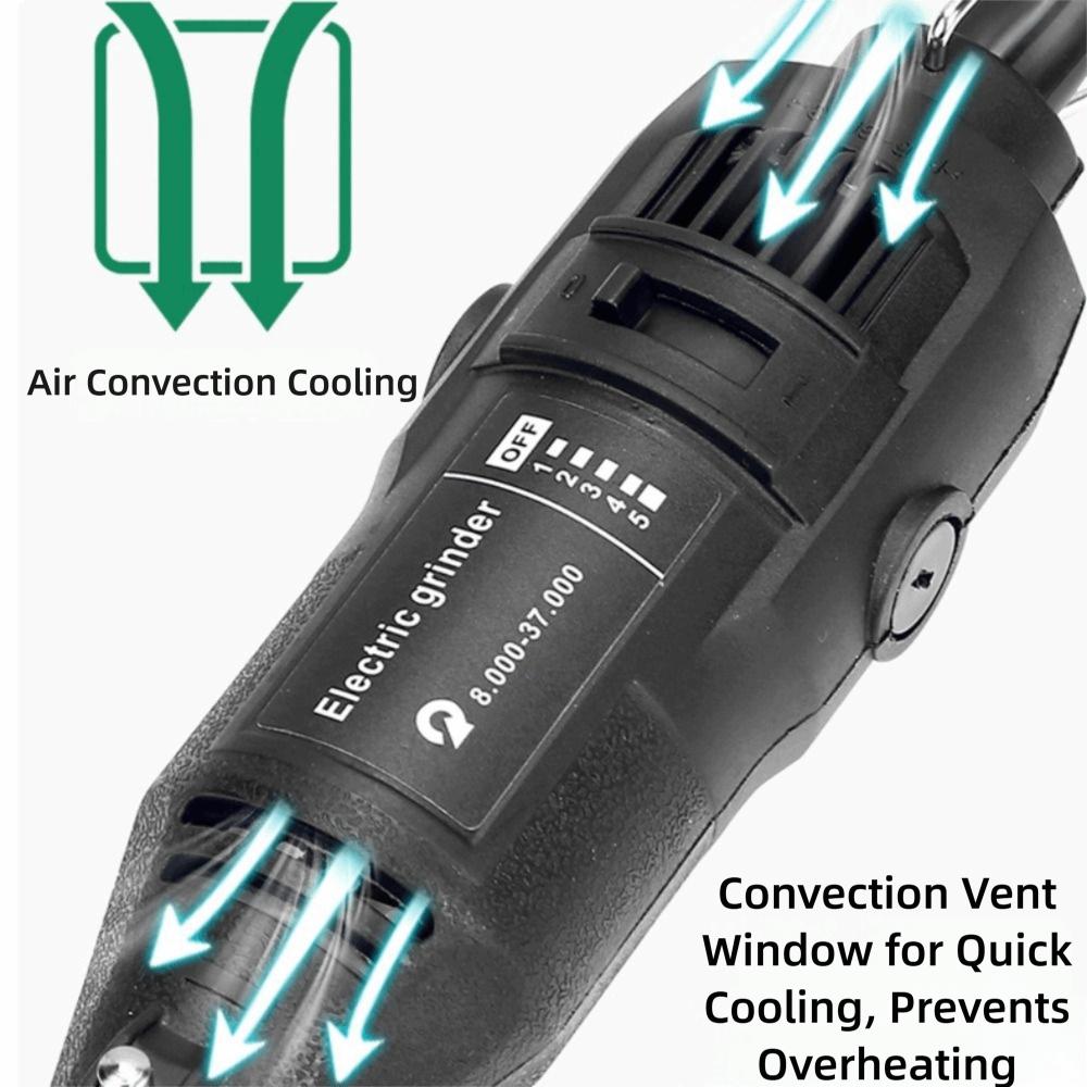 New Mini Electric Drill Grinder EU Plug Black Engraving Pen Mini Drill