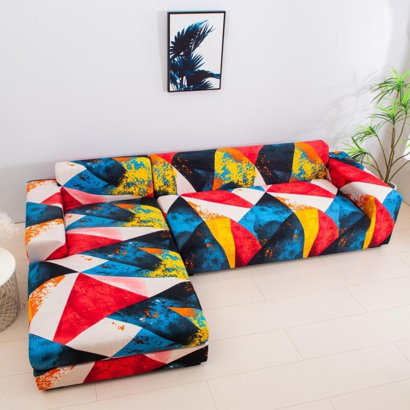 Four Seasons Stretch Sofa Cover Fully Covered Printed Anti Dirty Sofa Cover Full Cover Fabric Combination Anti Slip Cover