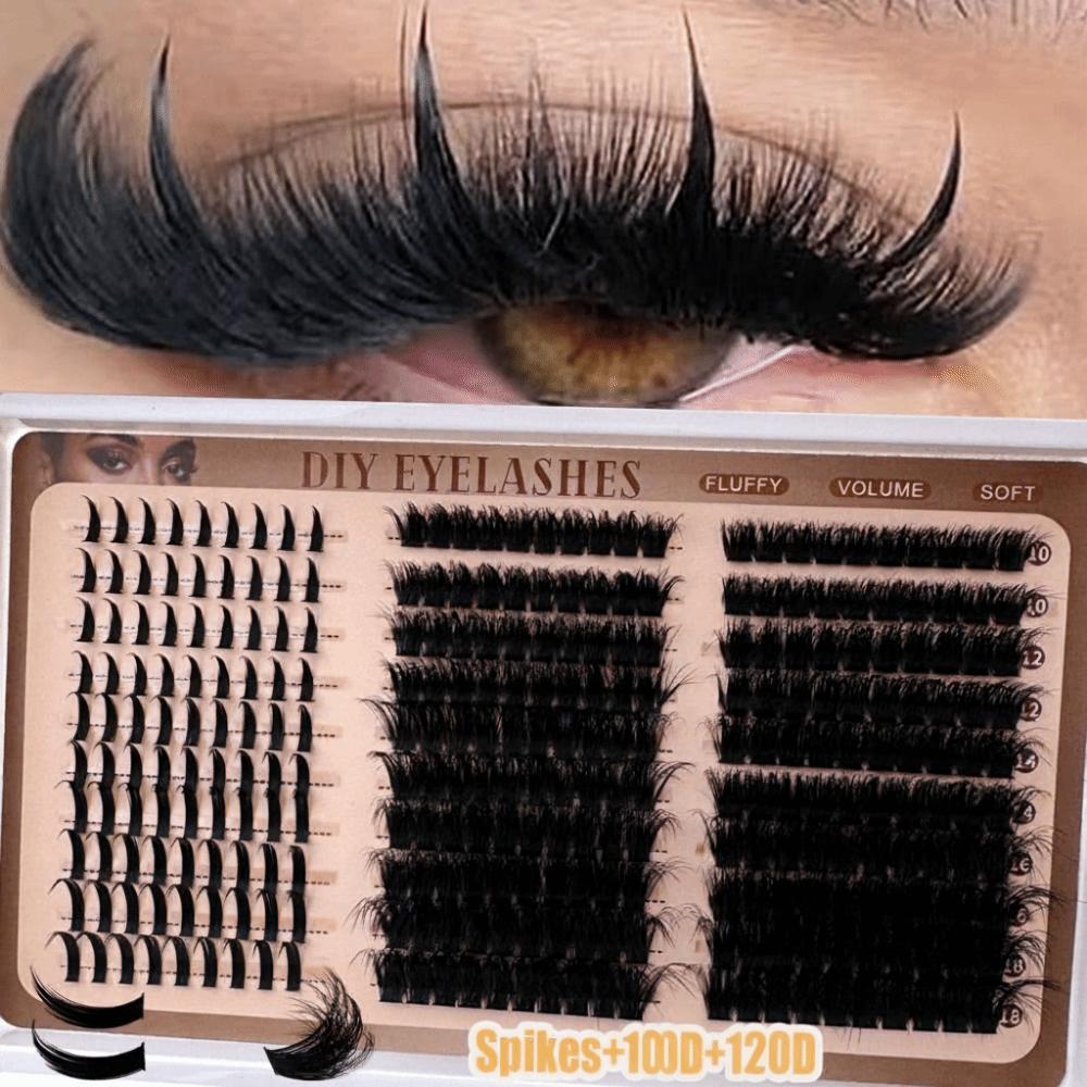 Bond and Seal False Eyelashes 10-18mm Length Fake Eyelash 3D Faux Mink Lash  Makeup Enhancement