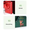 Set of 12 Christmas Holiday Gift Bags Paper Carriers for Christmas Party Favor Festival Christmas Paper Bags With Handle