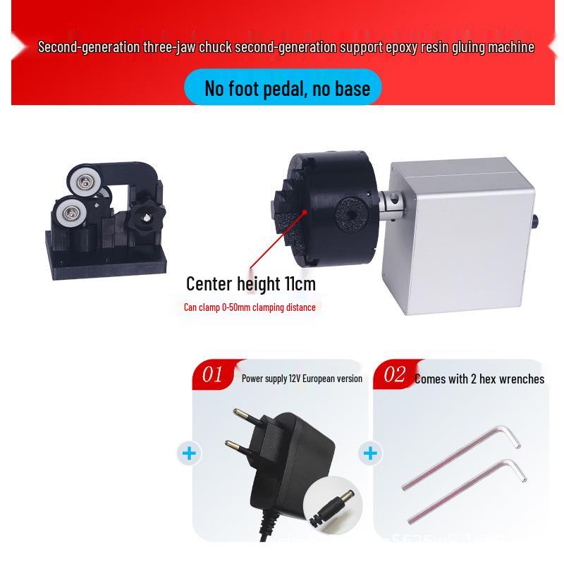 Doe-het-zelf Hengel Tip Epoxy Lijmen & Micro Wikkelmachine voor Lure Hengel Modificatie