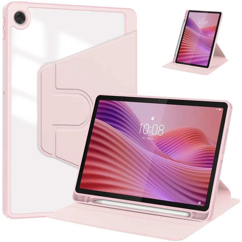 Tab K10 2nd K10C Case For Lenovo Tab 10.1 2025 TB311FU TB311XU Case 360 Rotating Back Stand Cover Coque with Pencil Holder