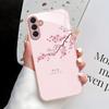Funda de cristal templado para teléfono con flor de cerezo rosa adecuada para Samsung Galaxy S26 S25 S24 S23 S22 S20 FE Ultra Plus anticaída
