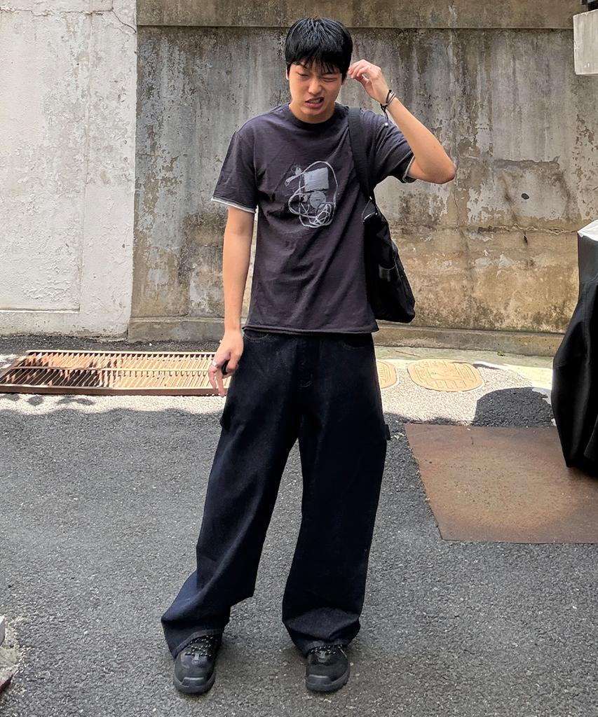 MAISON MINED Back-Point Denim Pants Indigo