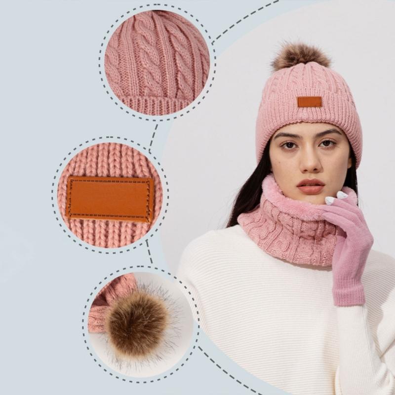 Hat Scarf Gloves Suit Comfortable Outdoor Sports Hat Lovely Styles Scarves for Men and Women