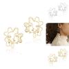 Contemporary Alloy Face Earrings Fashionable Minimalist Design For Women
