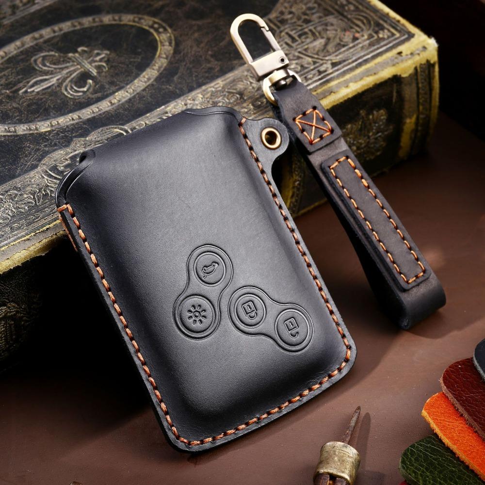 Prémiový kožený držák na klíče pro Renault Fluence, na míru šitý pouzdro na klíče, ručně vyráběný automobilový doplněk