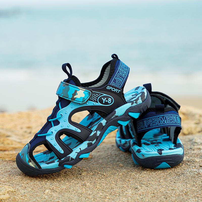 Outdoor Boys Sports Sandals Kids Summer Shoe Sneaker New Non-slip Soft Breathable Casual Walking Beach Water Sandal for Boy