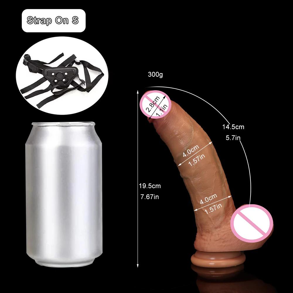 Thick Dildos Realistic Liquid Silicone Huge Penis Women Sex Toys G-spot Masturbation Big Dick Strap on Anal Dildo Lesbian 18+