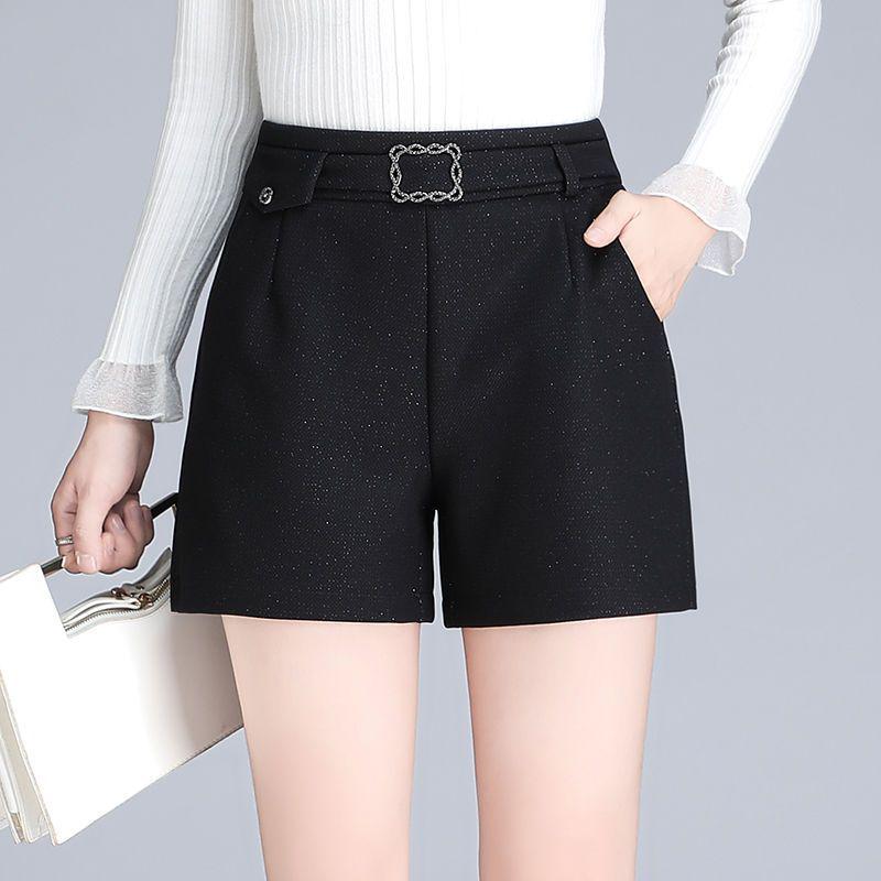 

Spring Women s High-Waisted A-Line Wide-Leg Shorts - Slimming, Versatile Base Layer & Outerwear for Autumn/Winter M for 95-105 lbs