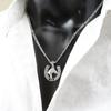 Sterling Silver 925 Onyx Necklace Horseshoe Horse U Horseshoe Natural Stone Power Stone [Ishiki] [664svn]