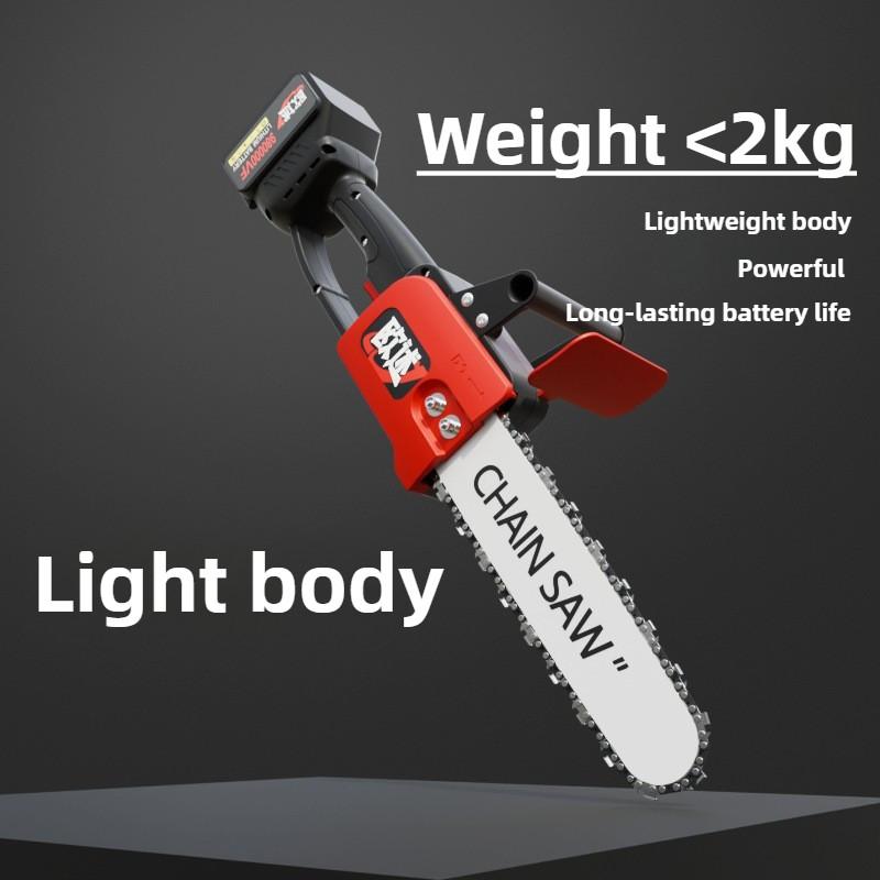 12 inch/16 inch Rechargeable Handheld Chain Saw Household Logging & Pruning Saw Brushless High Power Lithium Electric Saw
