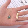 1 Piece Cartoon Christmas Metal Santa Pendant Bookmark School Office Supplies Bookmarks Cute Stationery