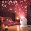 Romantic Pink LED Projector Light Heart Star Projection Night Lamp Desktop Wall Mount For Bedroom Valentine Decor