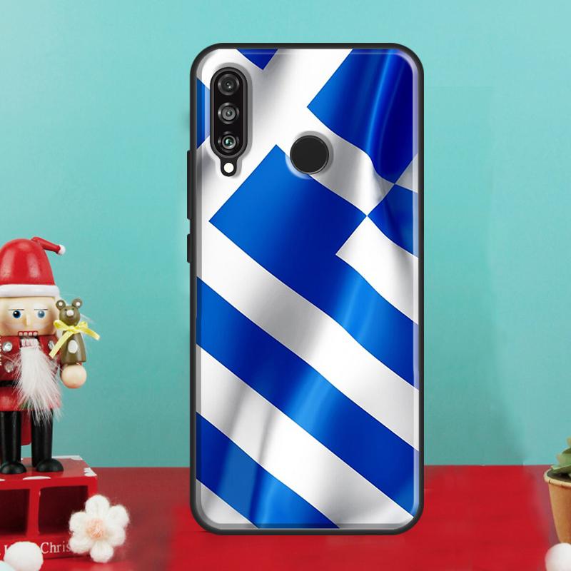 Greece Greek Flag For Huawei Nova 12i 12s 11i 5T Y90 Y70 Y60 Y61 Y91 Y72 9 10 SE P60 Pro P20 P30 P40 Lite Case