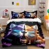 Purple and Orange Foxes. Bedding Sets Duvet Cover Sets Duvet Covers Pillowcases(1 * Duvet Cover 2 * Pillowcases Without Duvet Insert)