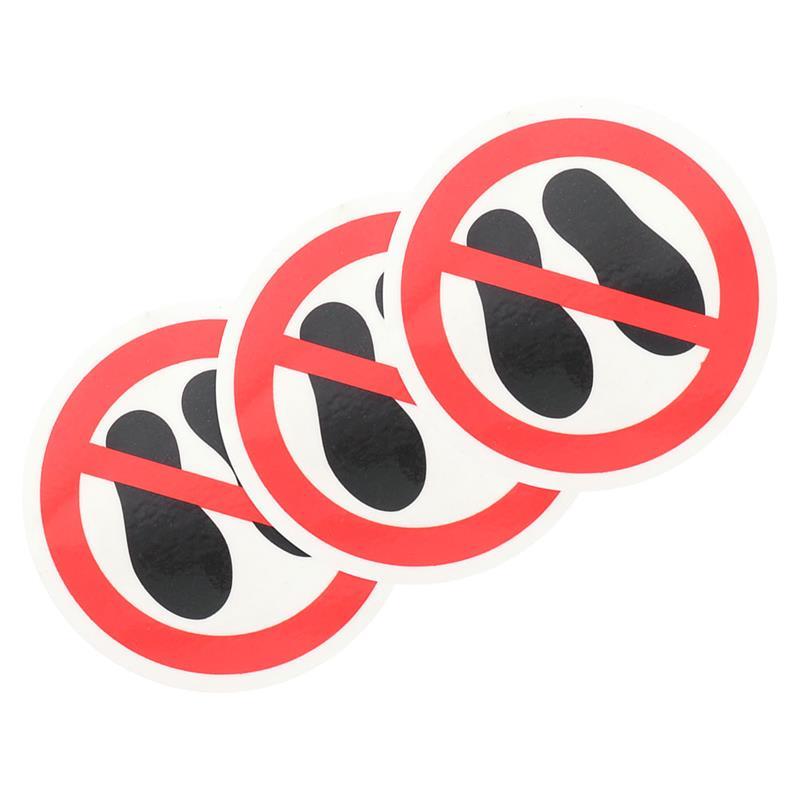 

Stickers Step Sticker No Decals Round Not Do Adhesive Stepping Circle Dont Caution Sign Labels De Impresora Warning Sign Sticker XXL