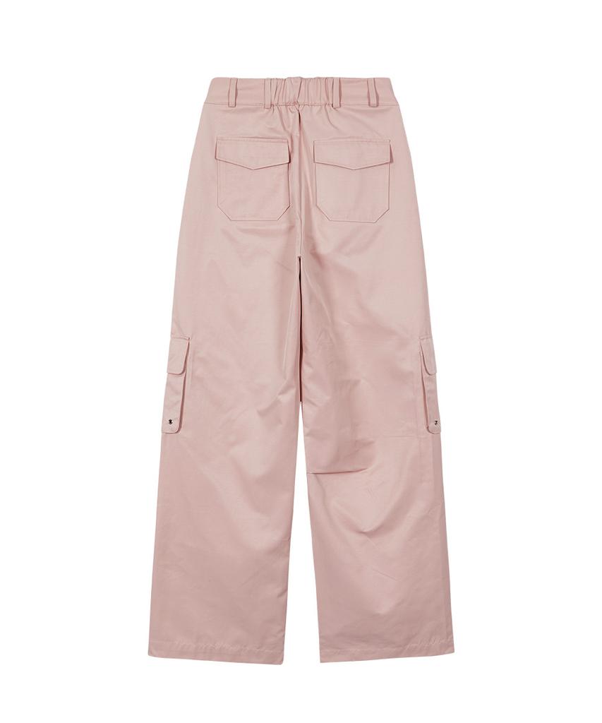 ILLIGO String Cargo Elastic Pants Pink