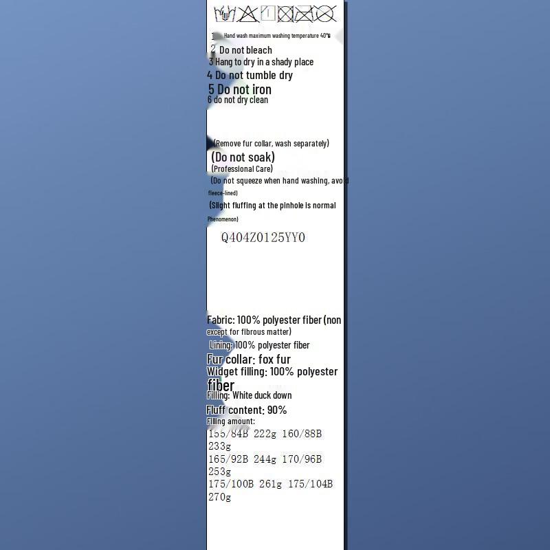 Sancai Women's Plus Size Long 90% Duck Down Jacket with Fox Fur Collar