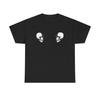 Number Nine School Of Visual Comedy - The Clash Double Skull T Shirts