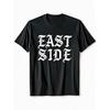 European Sizes Eastside Chicano Los Angeles East LA Graphic T-Shirt for Men | Regular Fit Short Sleeve Tee with Bold Letter Print
