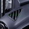 Für Mazda CX-3 CX3 2017 2018 Chrom Zubehör Klimaanlage Vent Outlet Panel Trim Abdeckung Innen Teile Carbon