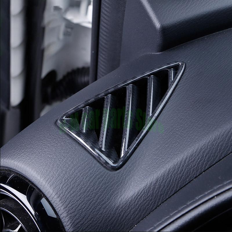 Für Mazda CX-3 CX3 2017 2018 Chrom Zubehör Klimaanlage Vent Outlet Panel Trim Abdeckung Innen Teile Carbon