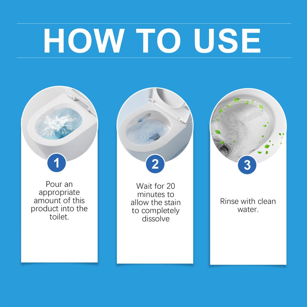 Toilet Cleaner Toilet Cleaner Stubborn Scale Deodorant Foam Cleaning Powder.100g