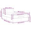 Ottoman Bed with Mattress Dark Grey 120 X 200 Cm Velvet