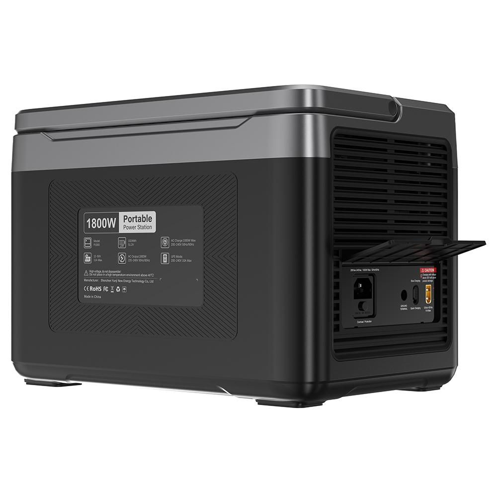 OUKITEL P1000 PLUS Portable Power Station, 1800W 1024Wh Solar Generator with LiFePO4 Battery, Fast Charging