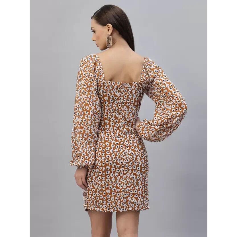 Bedrucktes Bodycon Lässiges Western Stilvolles Kleid | A-Linienförmiges Lässiges Party Mini VFF-5200