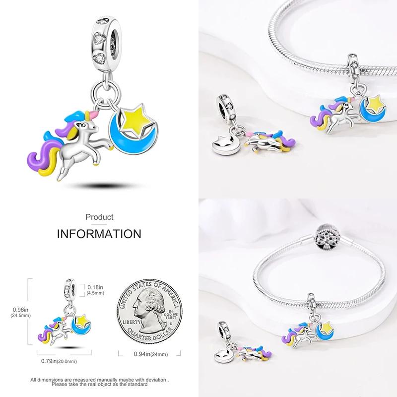 Copper Purple Butterfly Cute Bear Series Charm Beads For 3Mm Original Bracelet Diy Women Jewelry Gift