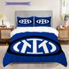 Biancheria da letto con design dello stemma dell'Inter (1 * copripiumino + 2 * federa, senza nucleo) Copripiumino e federa Set biancheria da letto Regalo di Natale compleanno