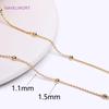 Wholesale Bulk Chain For Jewelry Making DIY Craft, Multi types Real Gold Plating Thin Chains For Making Jewelry