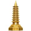 Copper Ornament Brass Nine-Layer Wen Chang Pagoda Home Office Study Room Desk Decoration Craft