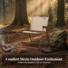 Compact Camp Armchair Foldable Design Folding Chair Lightweight Strong Frame For Outdoor Mealkers