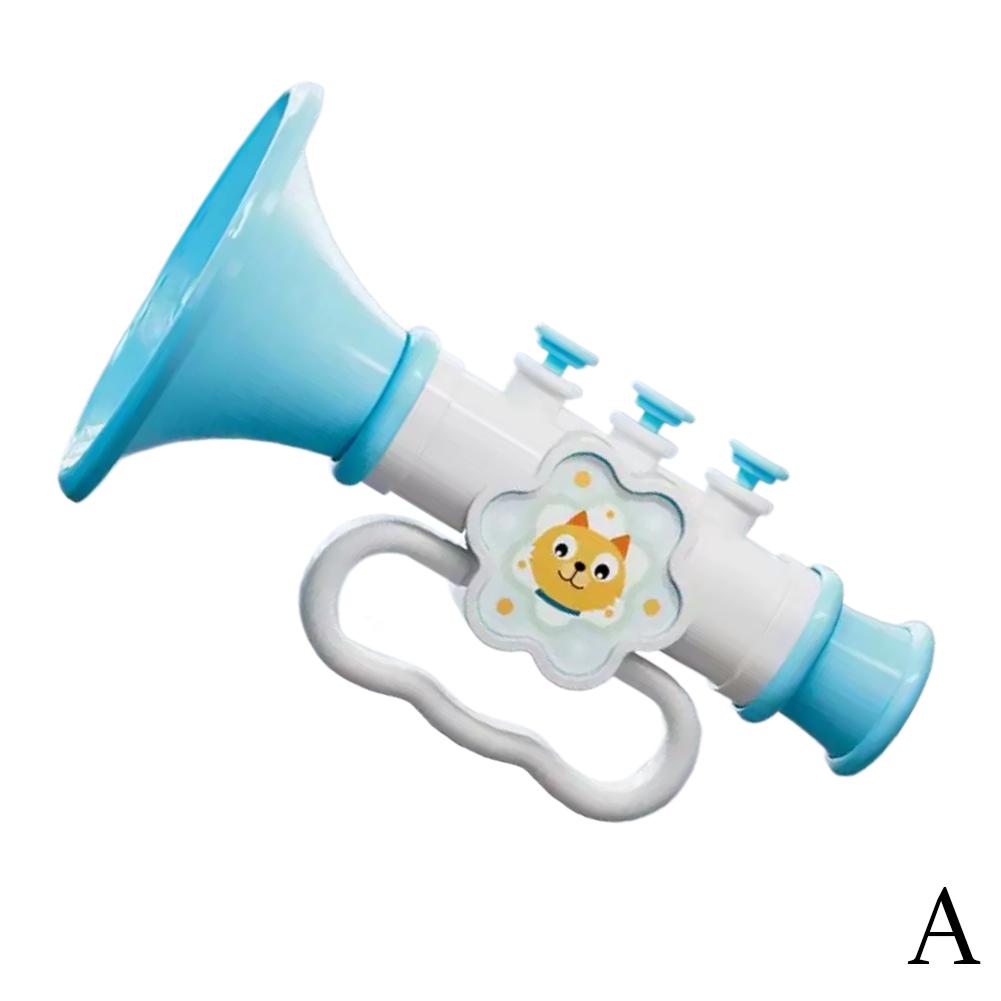 

Детская музыкальная игрушка труба красочный пластиковый свисток для дошкольного инструмента улучшения речи Y4E2 Blue-1pcs