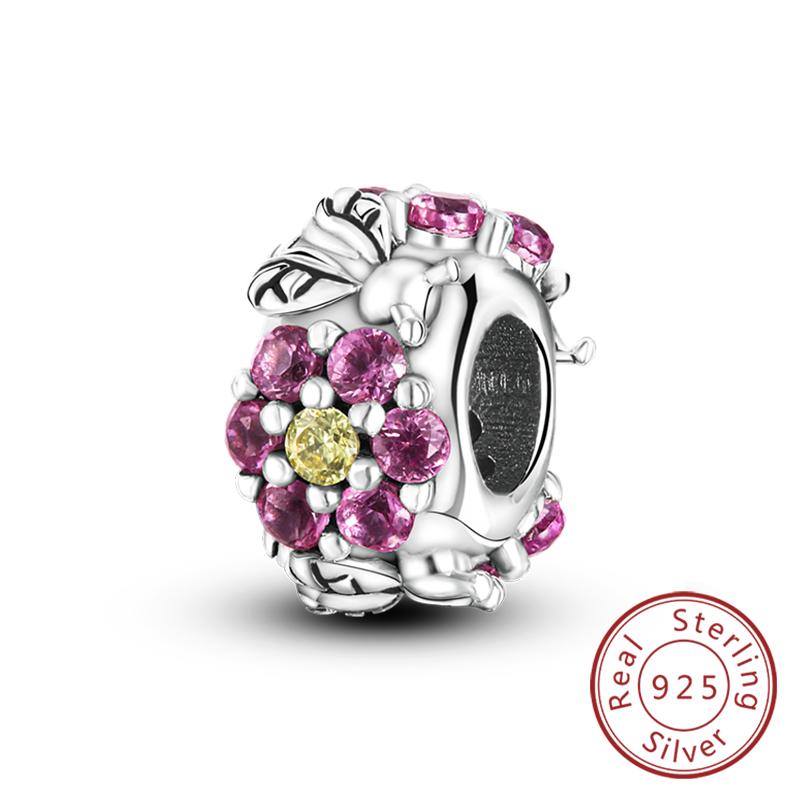 Original Charms Beads Pendan Copper Firefly Bee Butterfly Hummingbird Charm For Bracelets Charm Women Jewelry Gift