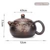 190ml Antique Chinese Yixing Purple Clay Tea Pot Handmade Dragon Pattern Xishi Teapot Beauty Tea Infuser Kettle Tea Set