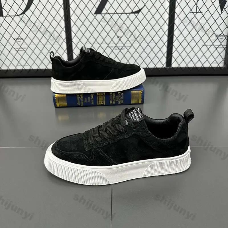Fashion Men's Sneakers Soft Sole Casual Sports Shoes Comfortable Board Shoes Men Lace Up Platform Vulcanized Shoe Zapatillas De Hombre